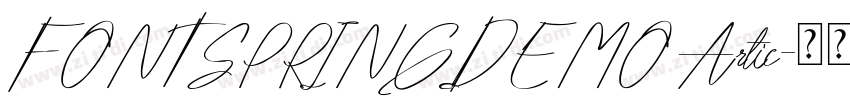 FONTSPRINGDEMO Artic字体转换